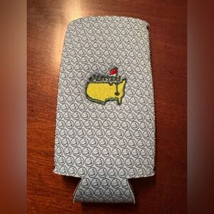 Blue Golf Scorecard with Masters Embroidery Tall Can Coolie